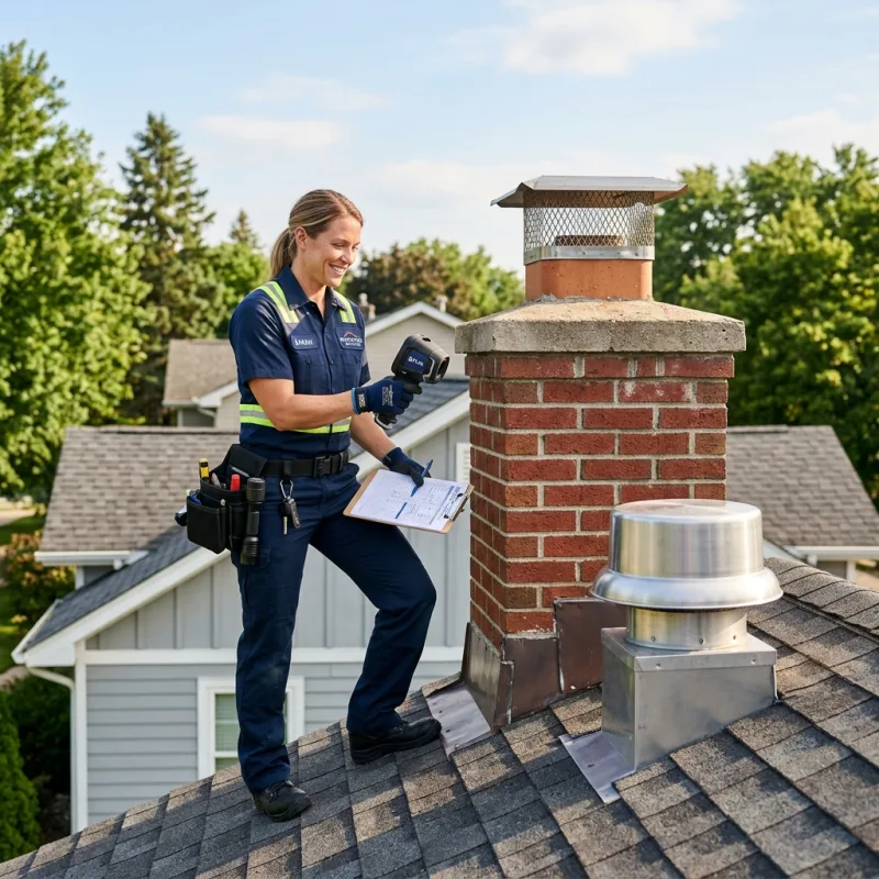 Technician inspecting a La Trobe roof cavity and ductwork for a dead bird